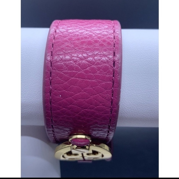 Tory Burch Pink Wrap Bracelet with Statement Logo π GORGEOUS like NEW condition - Picture 2 of 7